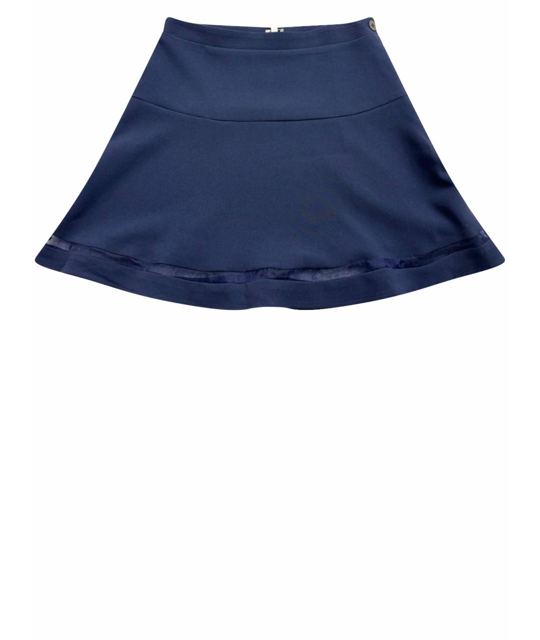 KARL LAGERFELD KIDS Темно-синяя полиэстеровая юбка, фото 1