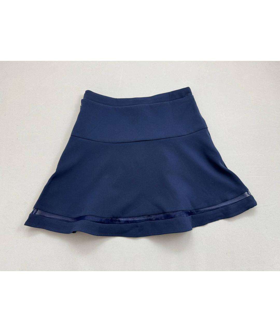 KARL LAGERFELD KIDS Темно-синяя полиэстеровая юбка, фото 2