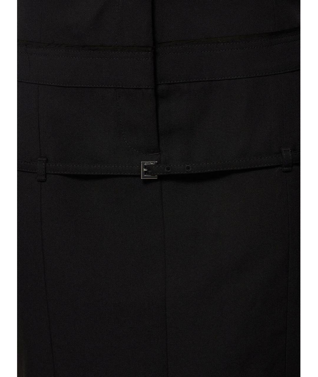 JACQUEMUS Черная шерстяная юбка миди, фото 5