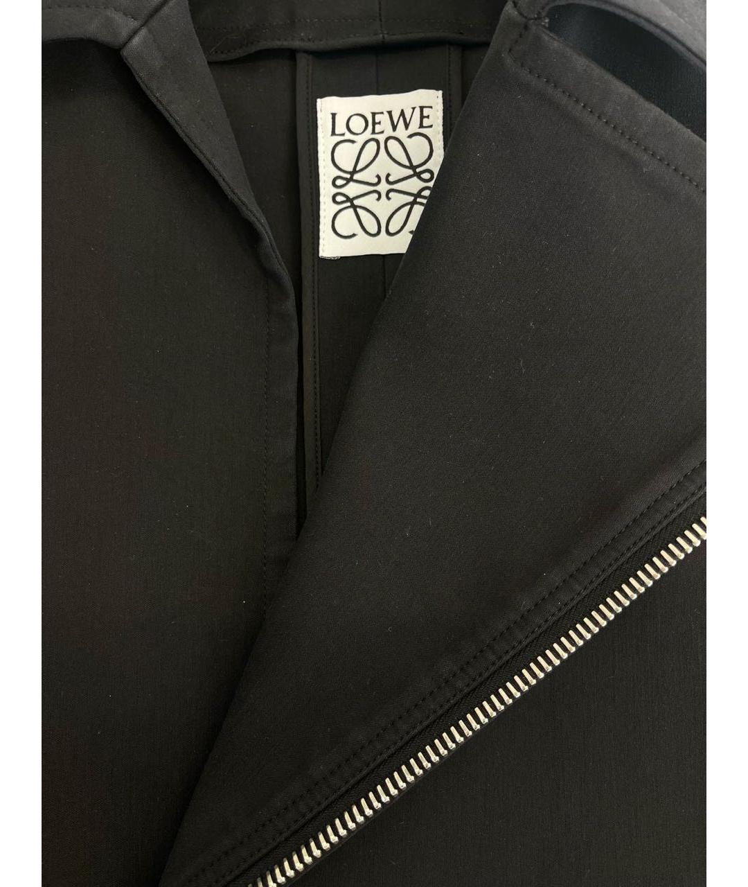 LOEWE Черная хлопковая куртка, фото 4