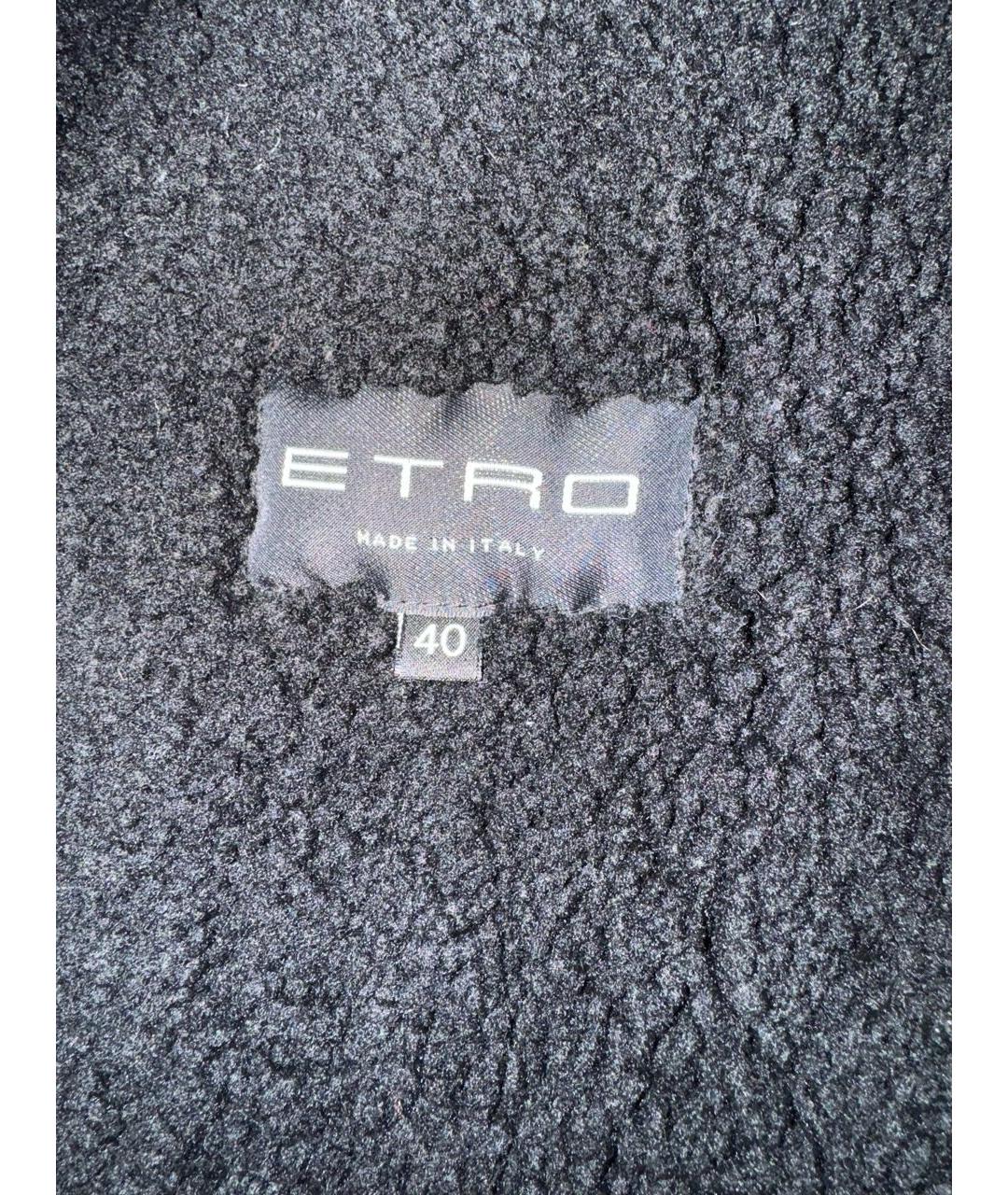 ETRO Черный замшевый жилет, фото 4