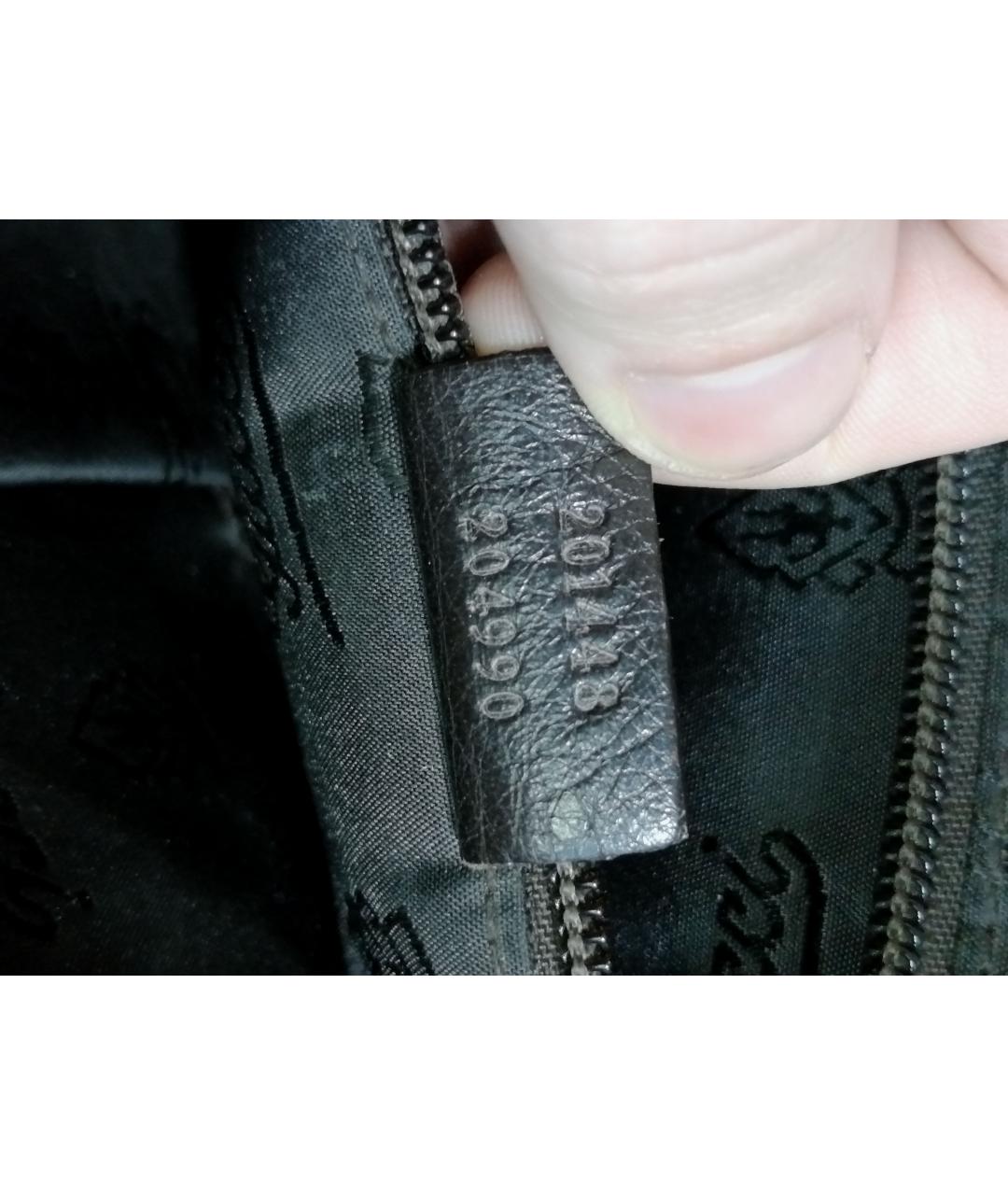 GUCCI Коричневая кожаная сумка на плечо, фото 6
