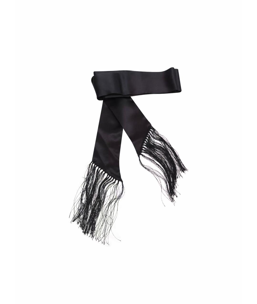 MAISON MARGIELA Черный шелковый шарф, фото 1