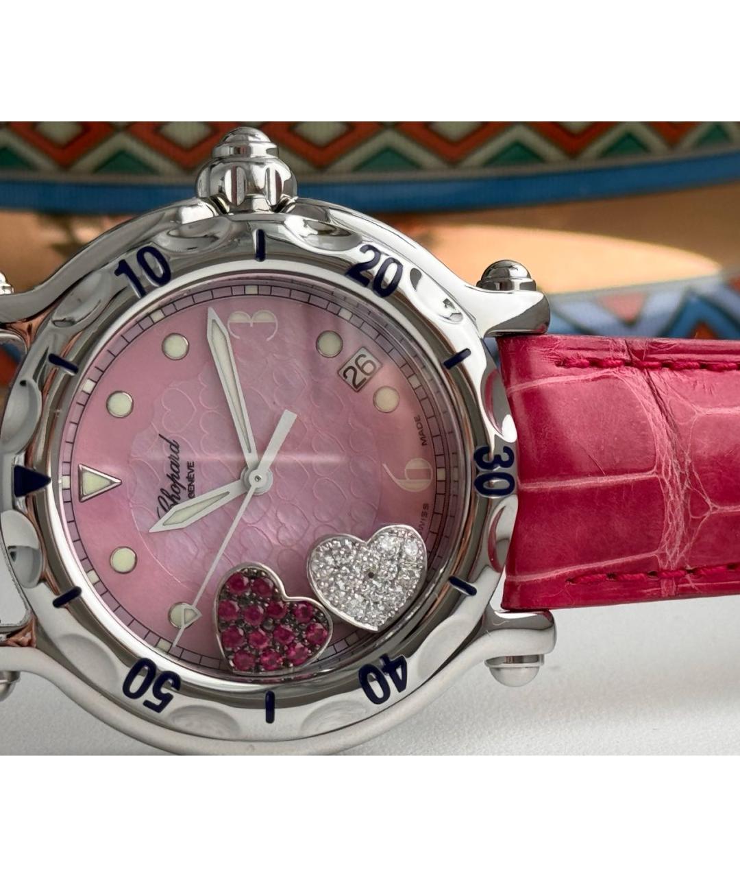 CHOPARD Розовые часы, фото 9