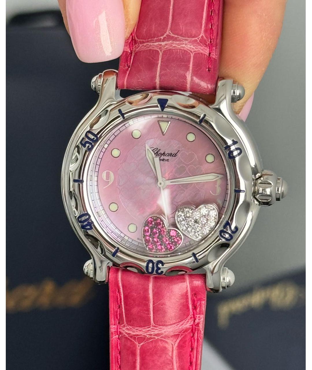 CHOPARD Розовые часы, фото 2