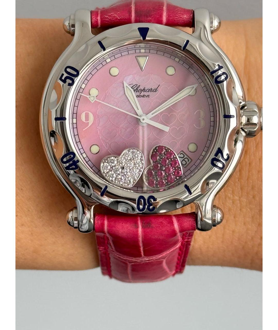 CHOPARD Розовые часы, фото 7