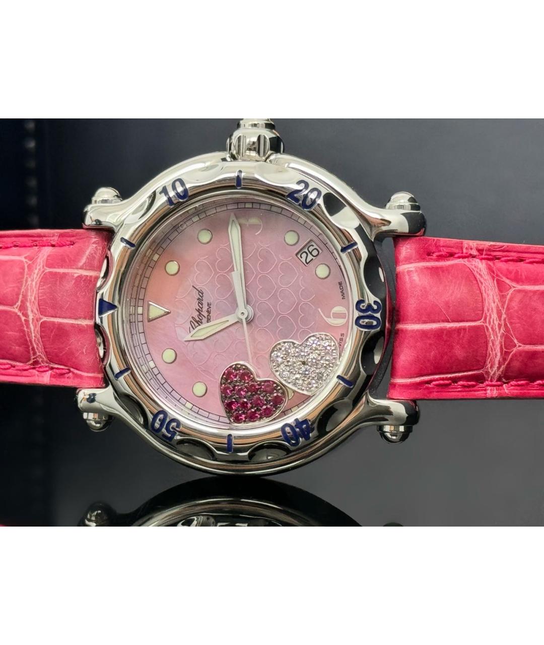 CHOPARD Розовые часы, фото 6