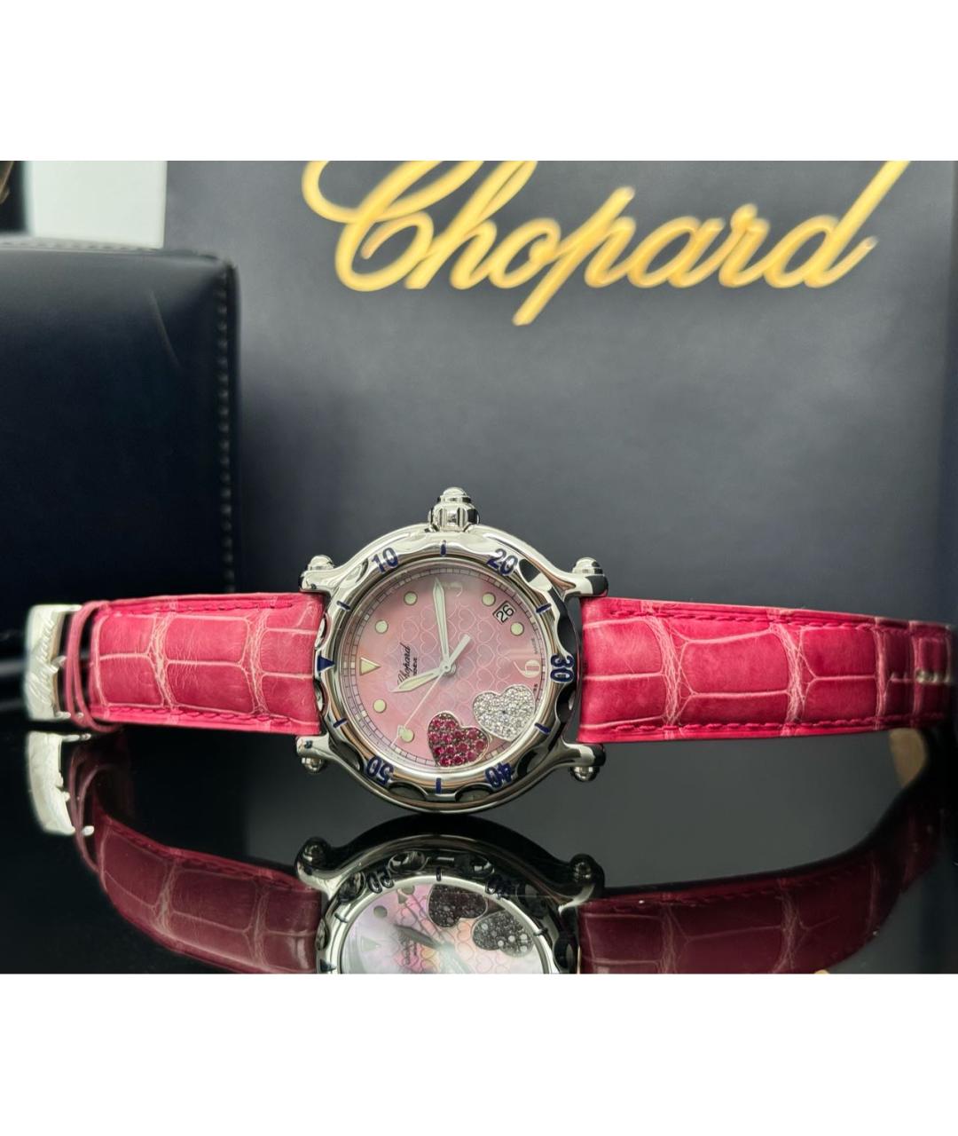 CHOPARD Розовые часы, фото 5