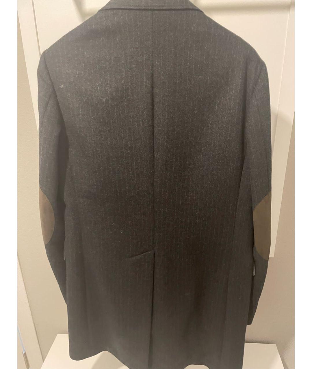 CORNELIANI Антрацитовое шерстяное пальто, фото 2