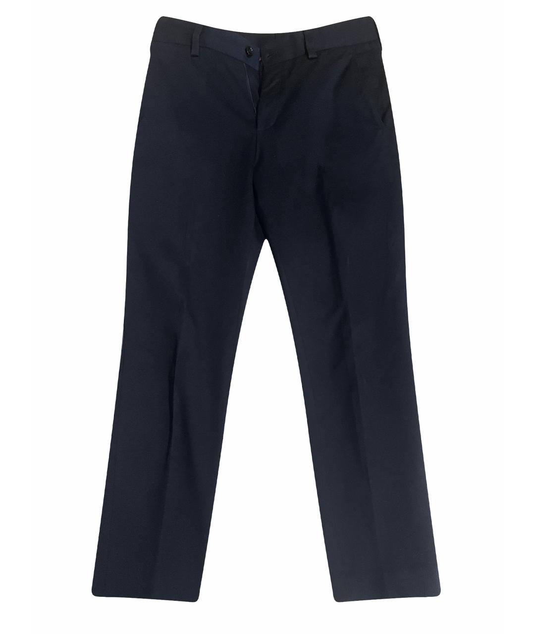 HUGO BOSS Темно-синие вискозные повседневные брюки, фото 1