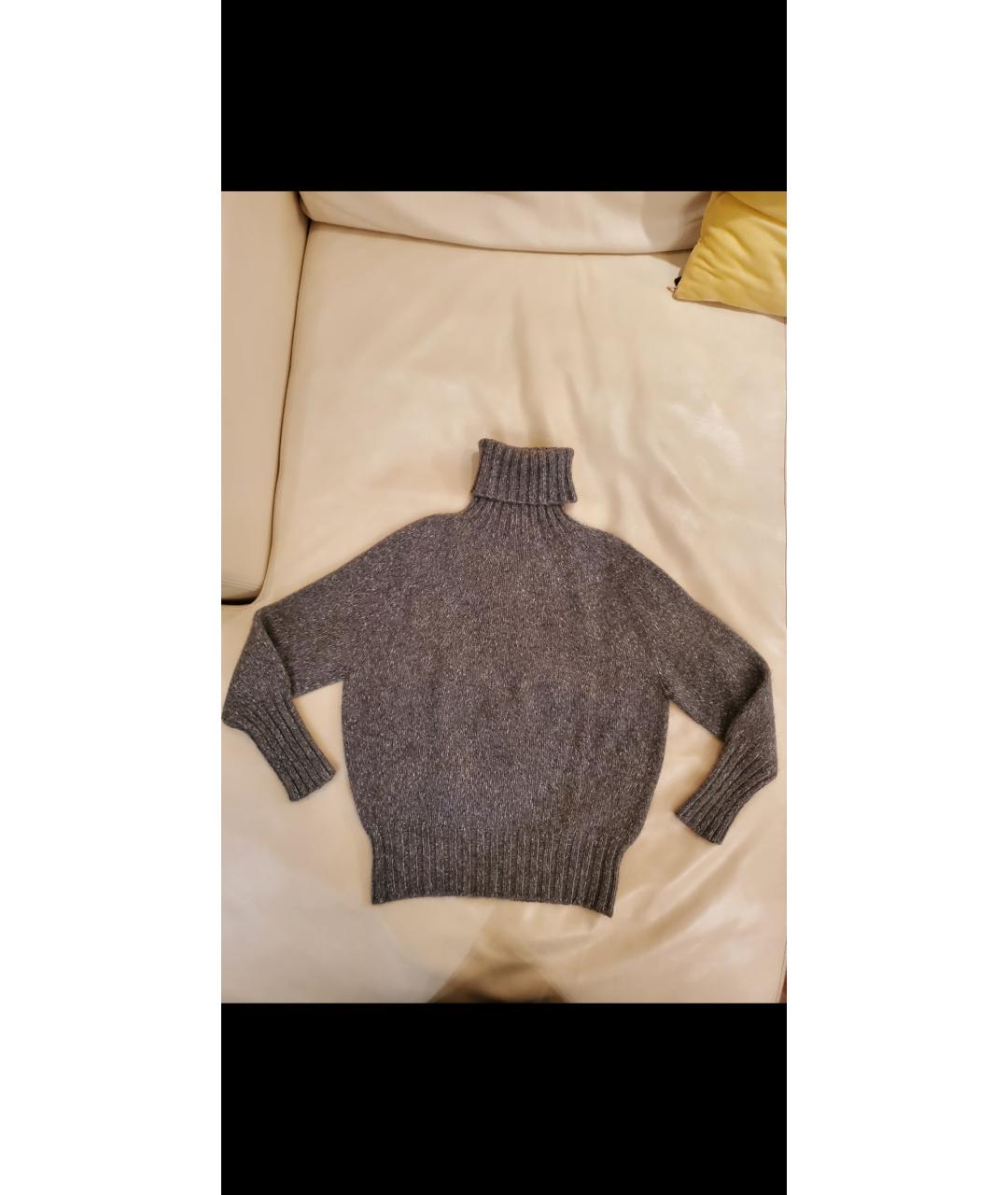 AGNONA Серый кашемировый джемпер / свитер, фото 2