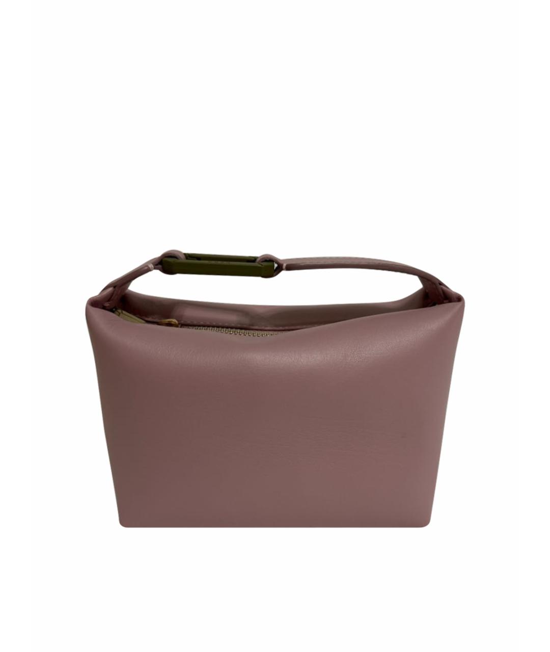 EERA Розовая кожаная сумка с короткими ручками, фото 1