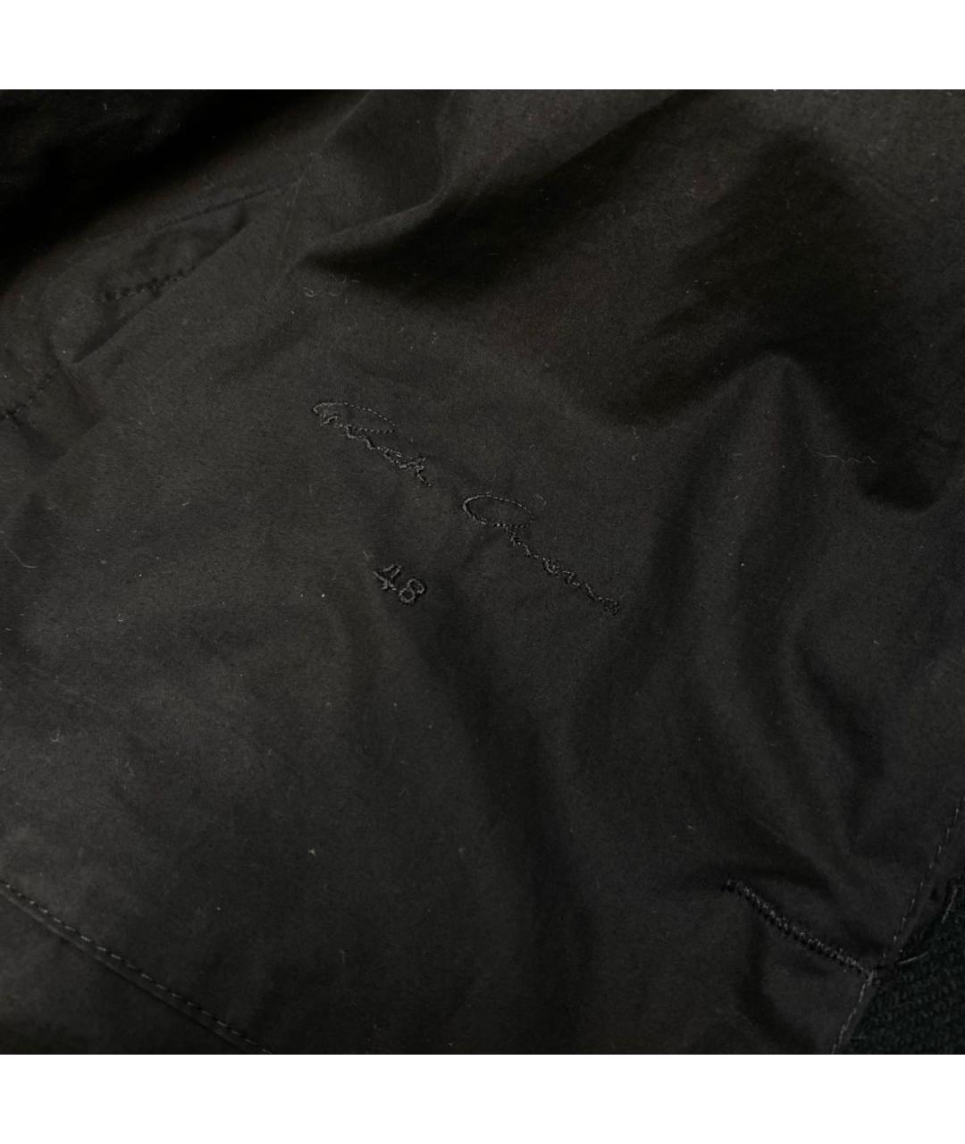 RICK OWENS Черное шерстяное пальто, фото 6