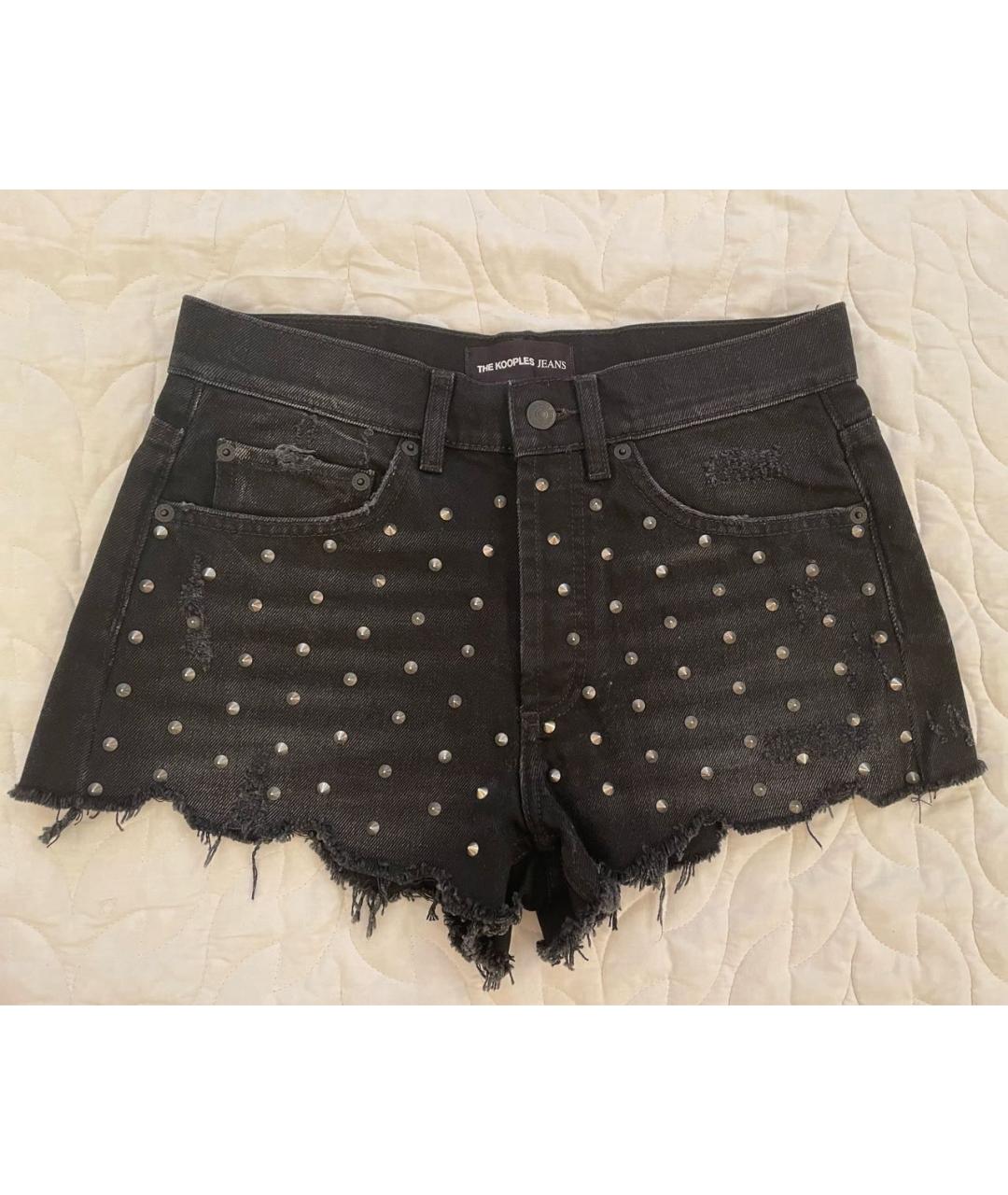 THE KOOPLES Черные полиэстеровые шорты, фото 4