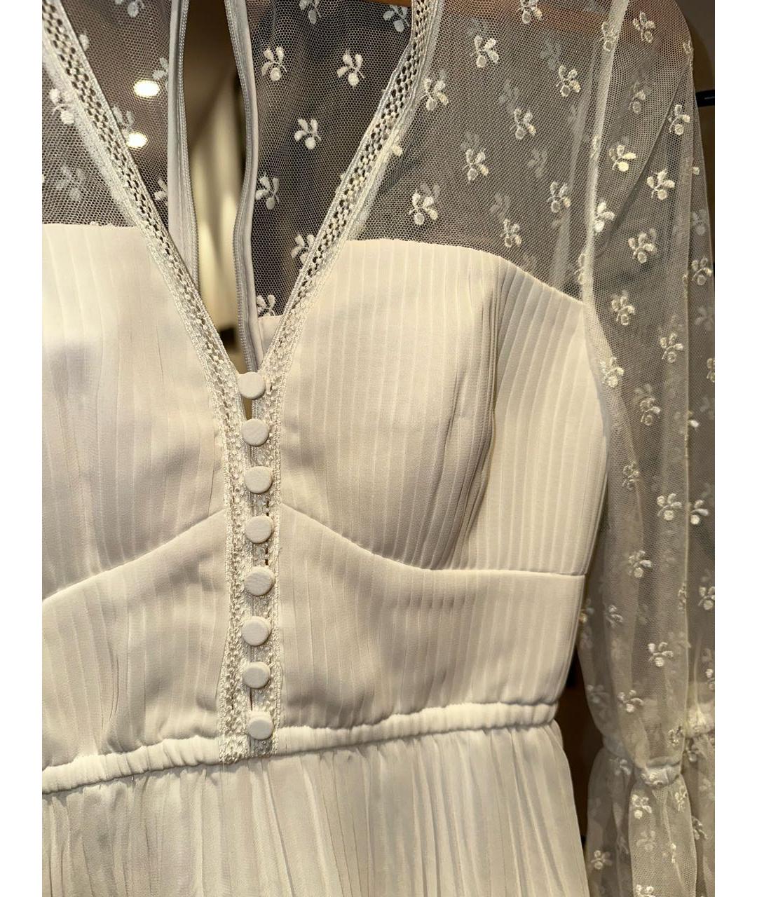 SELF-PORTRAIT Белое повседневное платье, фото 4