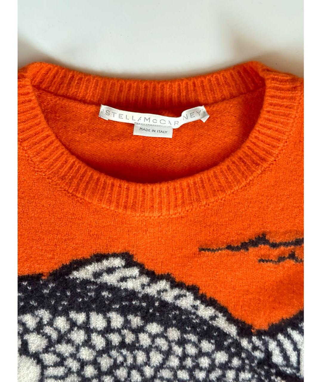 STELLA MCCARTNEY Оранжевый шерстяной джемпер / свитер, фото 4
