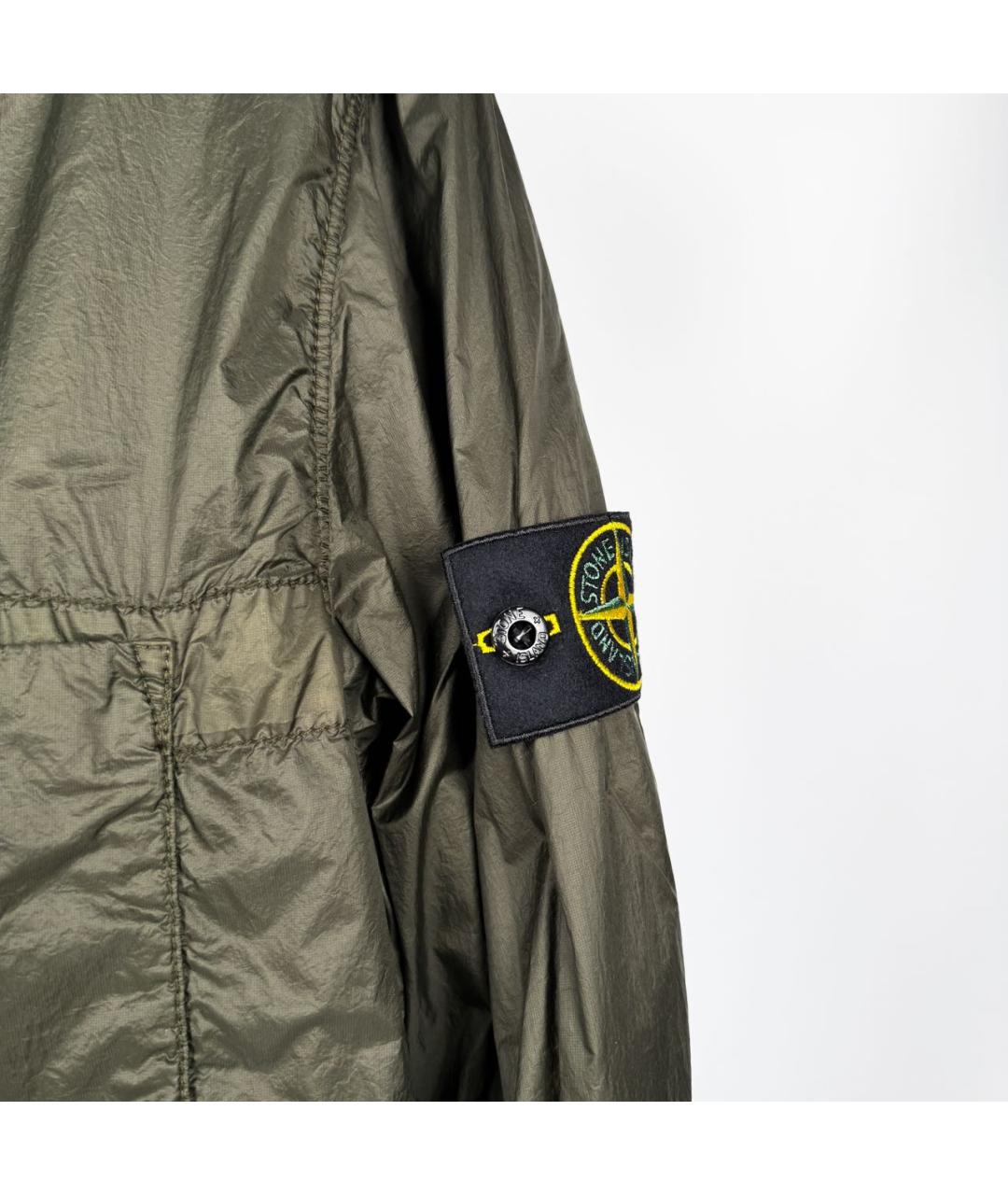 STONE ISLAND Хаки полиамидовая куртка, фото 4