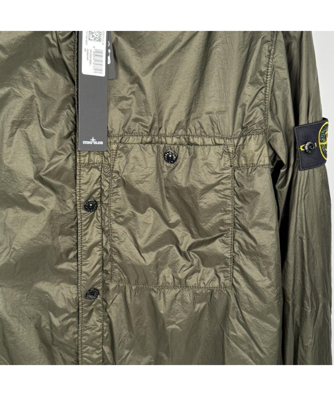 STONE ISLAND Хаки полиамидовая куртка, фото 8