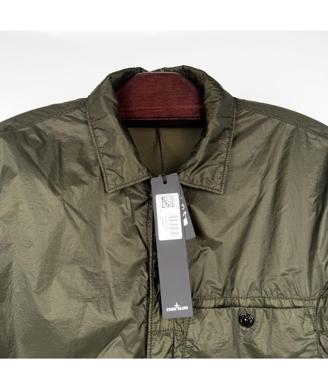 STONE ISLAND Хаки полиамидовая куртка, фото 2
