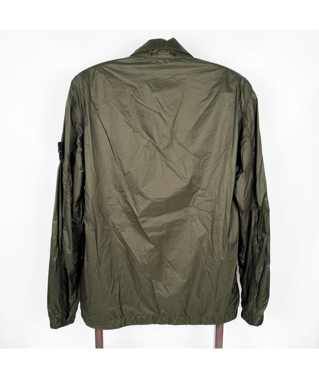 STONE ISLAND Хаки полиамидовая куртка, фото 7