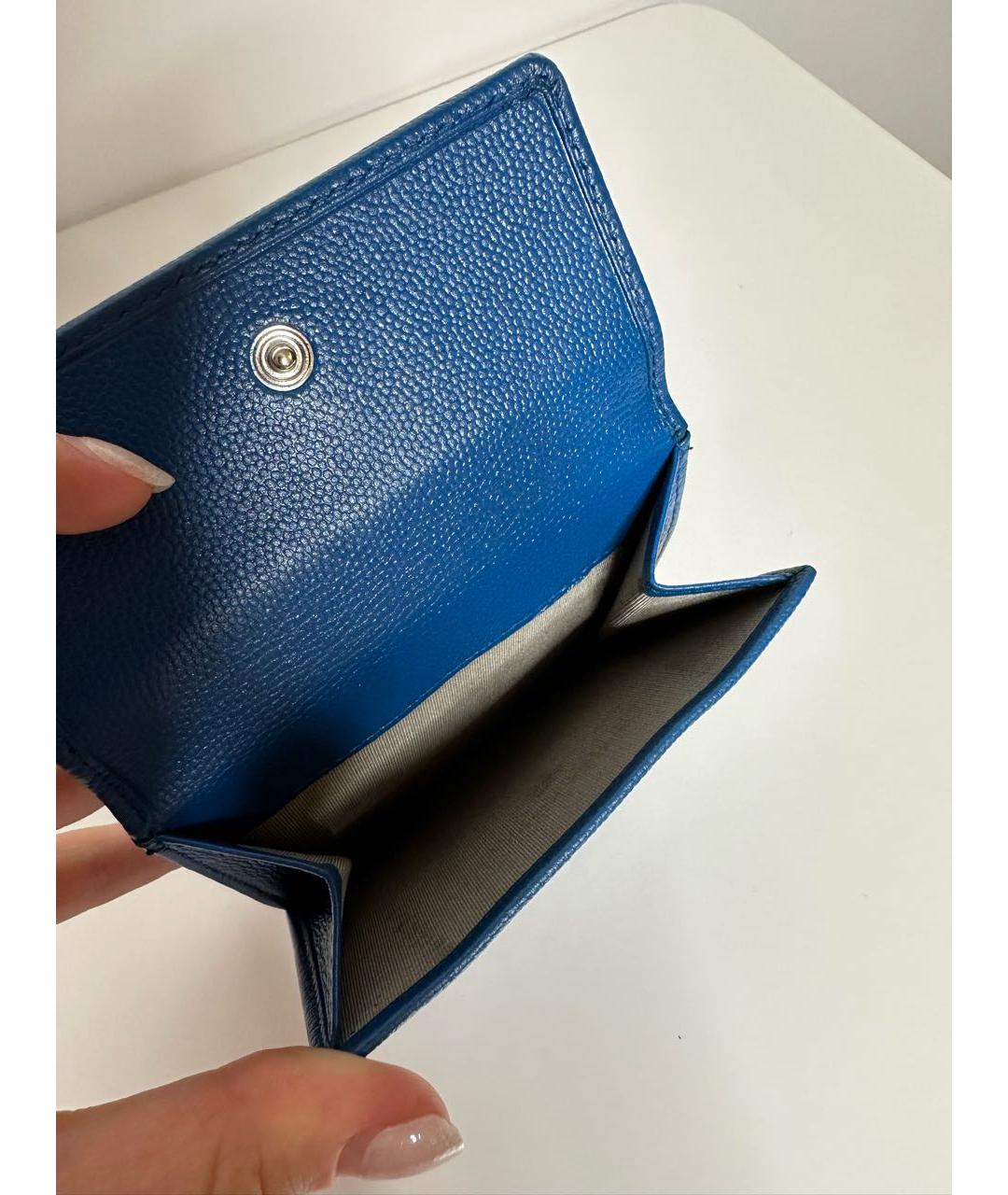 CHANEL Синий кошелек, фото 5
