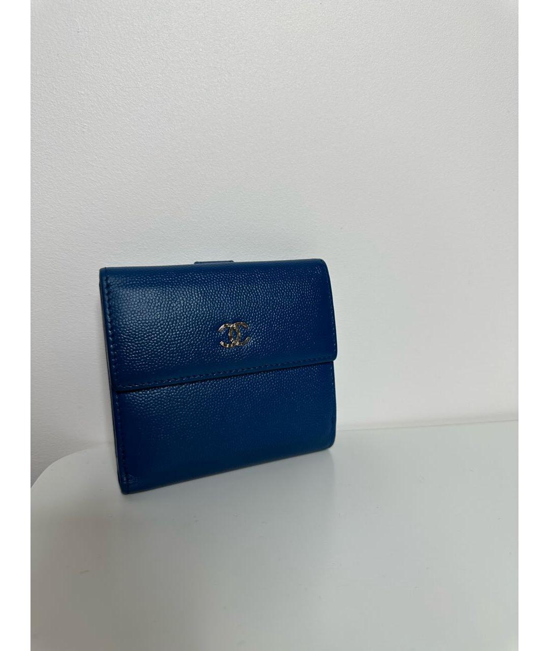 CHANEL Синий кошелек, фото 8
