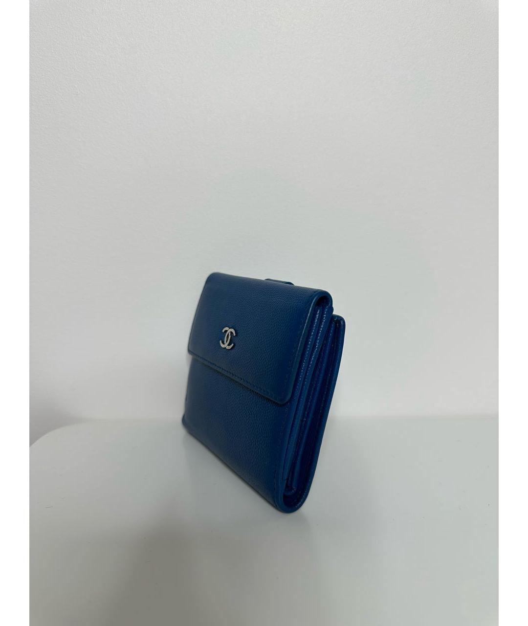CHANEL Синий кошелек, фото 3