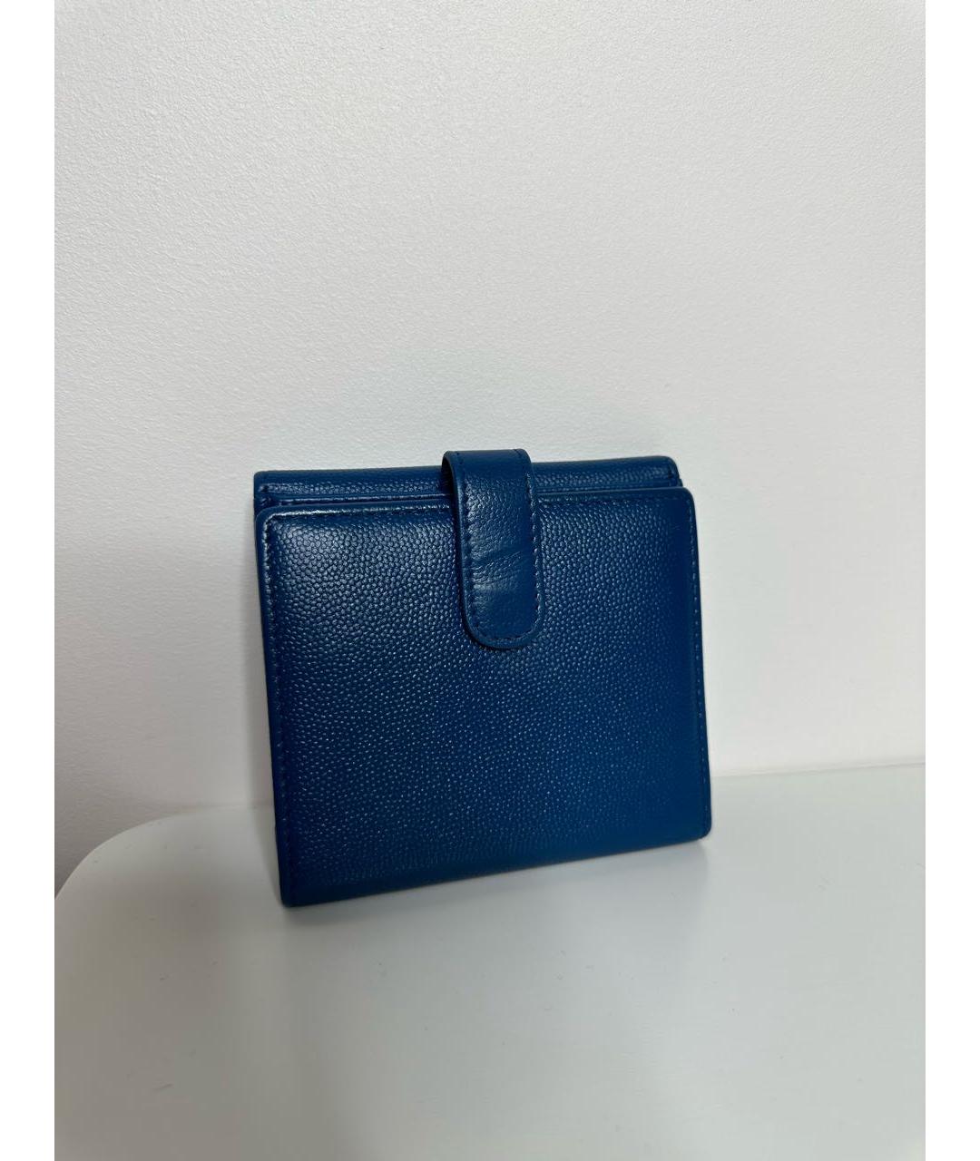 CHANEL Синий кошелек, фото 2