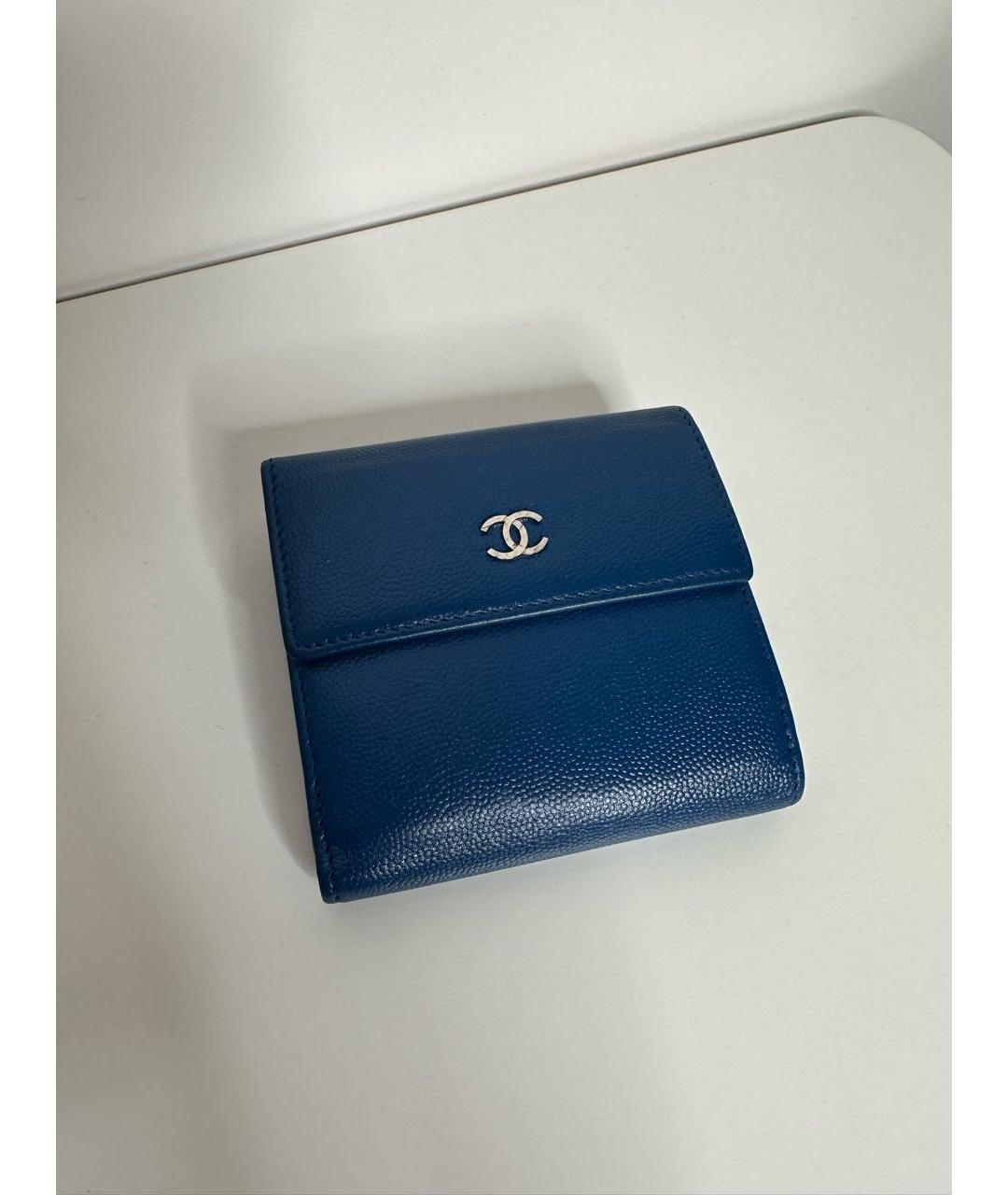 CHANEL Синий кошелек, фото 9