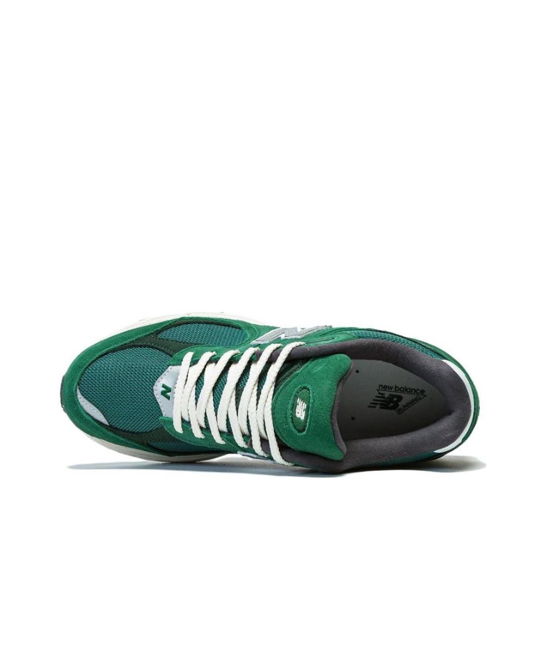 NEW BALANCE Зеленые замшевые кроссовки, фото 4