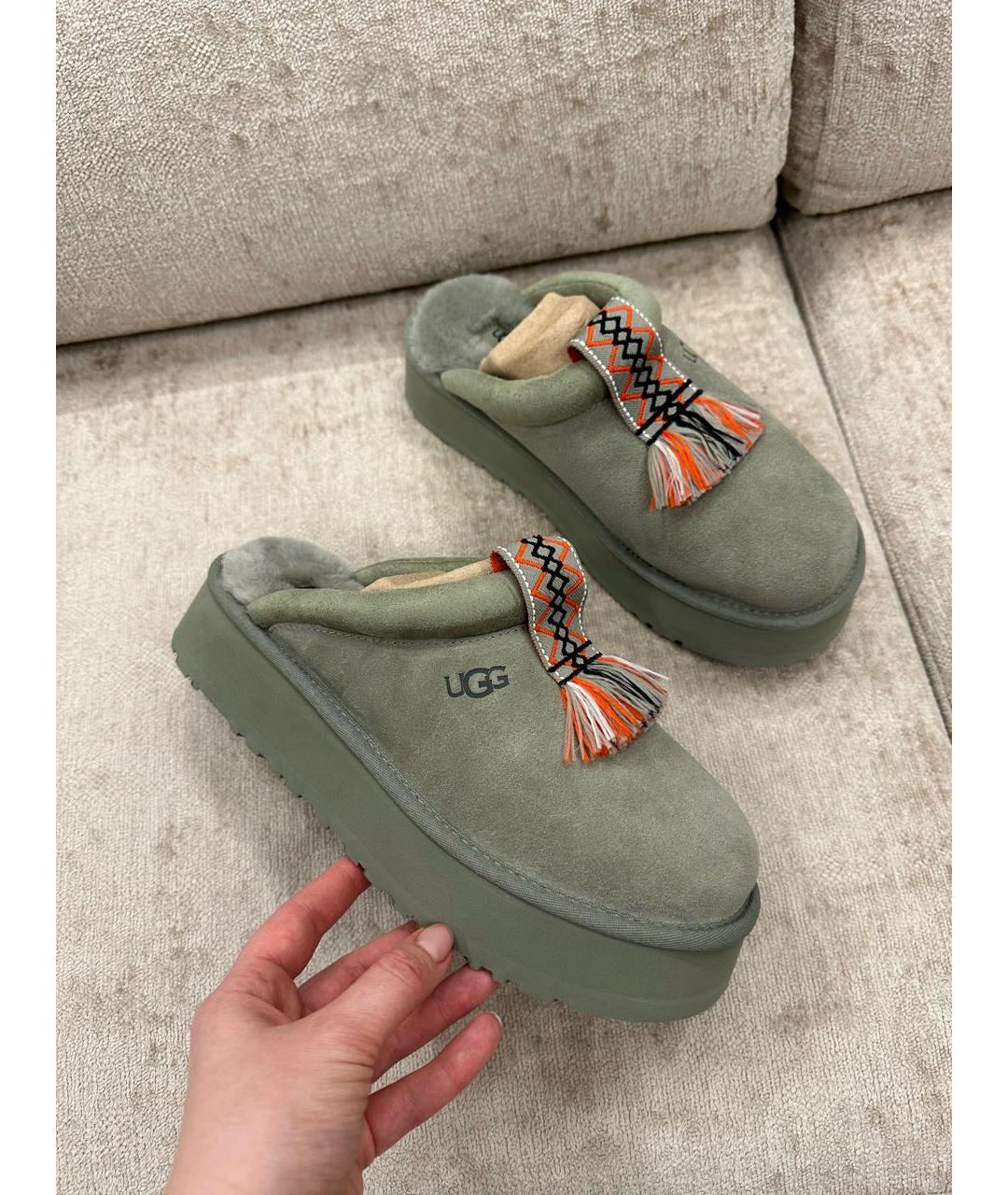 UGG AUSTRALIA Хаки мюли, фото 2