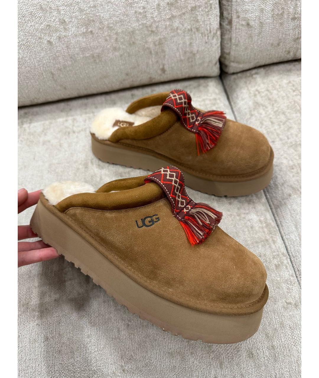 UGG AUSTRALIA Коричневые мюли, фото 6