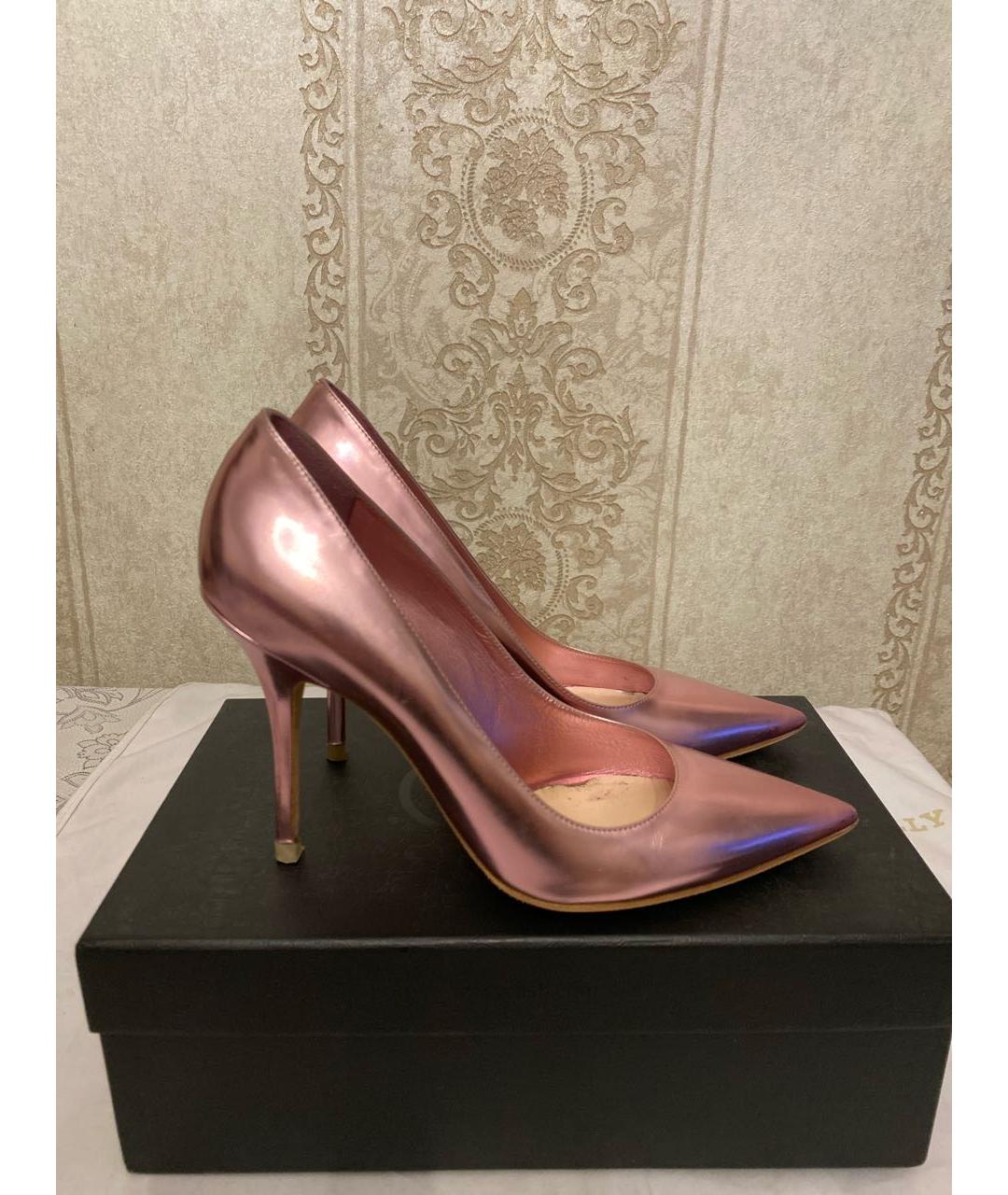 CHRISTIAN DIOR Розовые туфли из лакированной кожи, фото 5