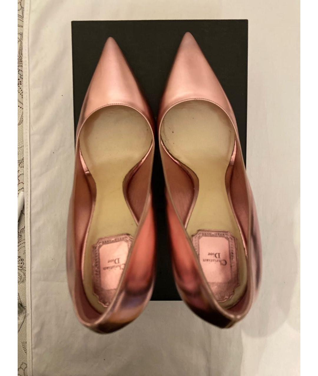 CHRISTIAN DIOR PRE-OWNED Розовые туфли из лакированной кожи, фото 3
