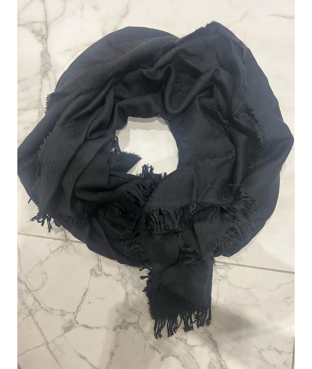 MONCLER Черный шарф, фото 5