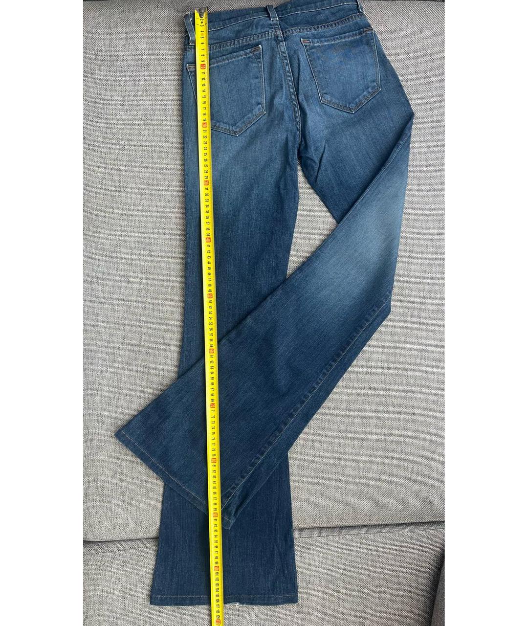 JBRAND Синие хлопко-эластановые джинсы клеш, фото 5