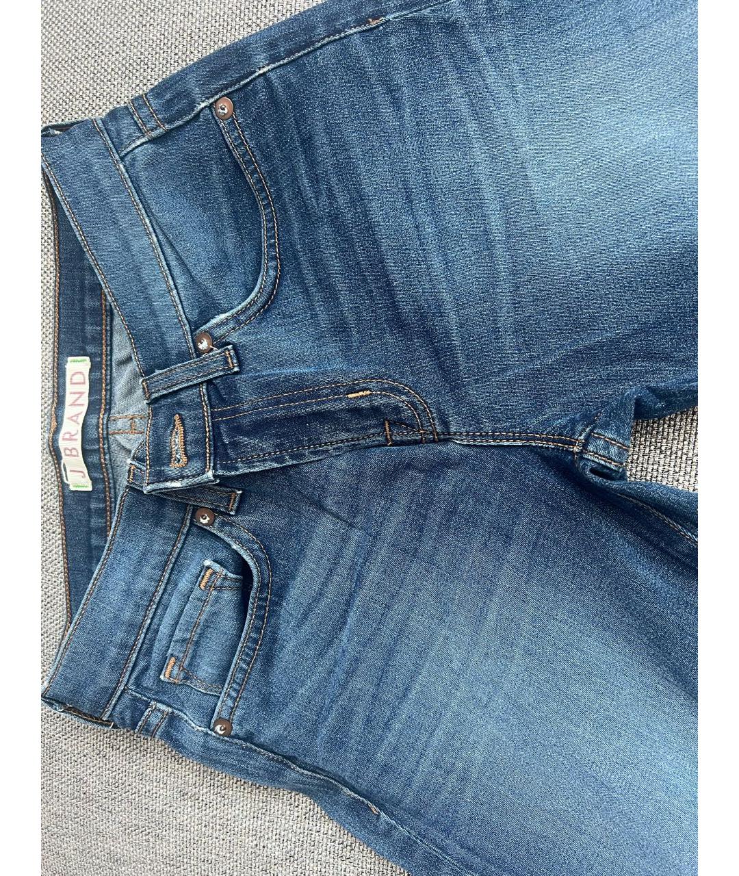 JBRAND Синие хлопко-эластановые джинсы клеш, фото 4
