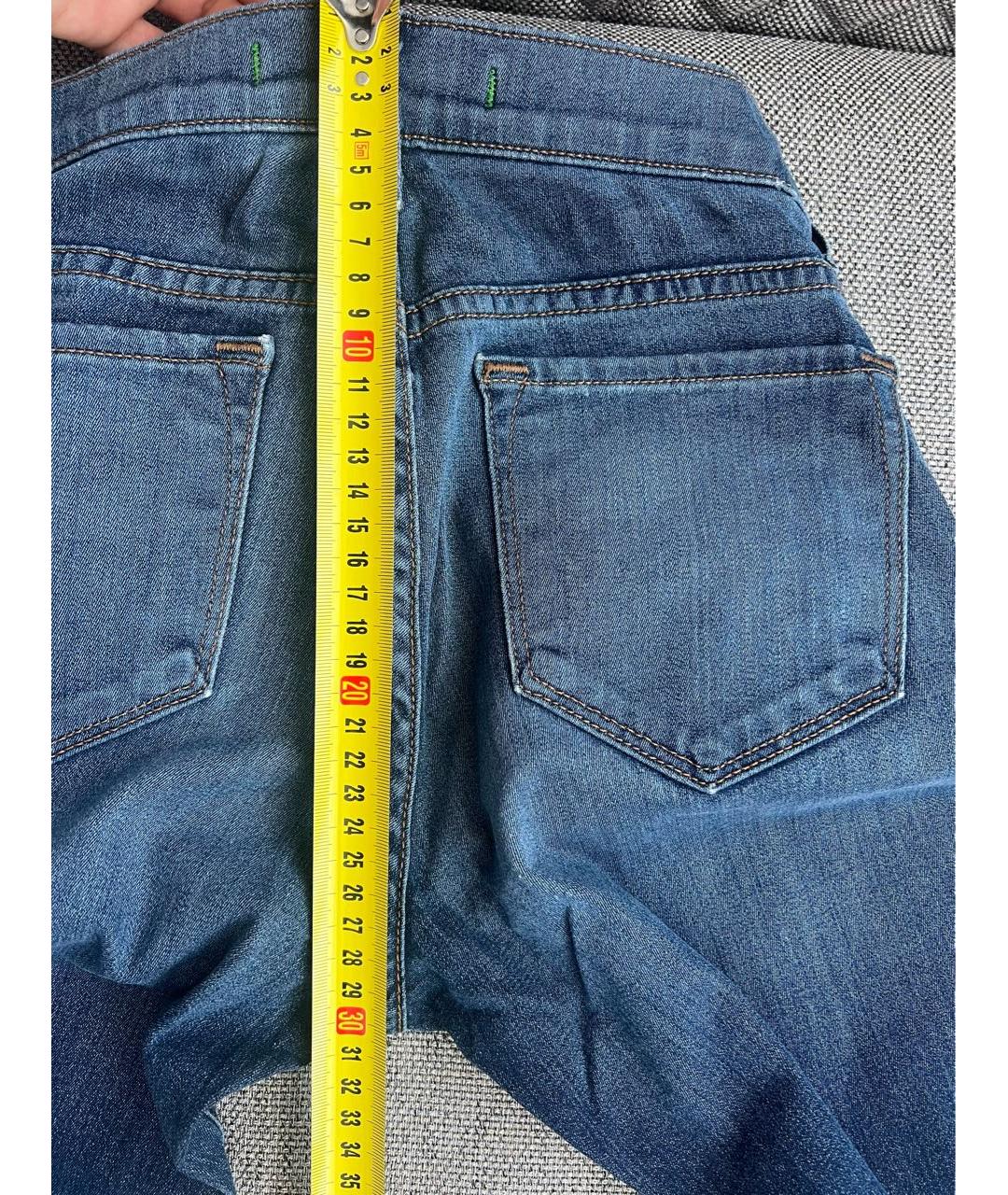 JBRAND Синие хлопко-эластановые джинсы клеш, фото 7