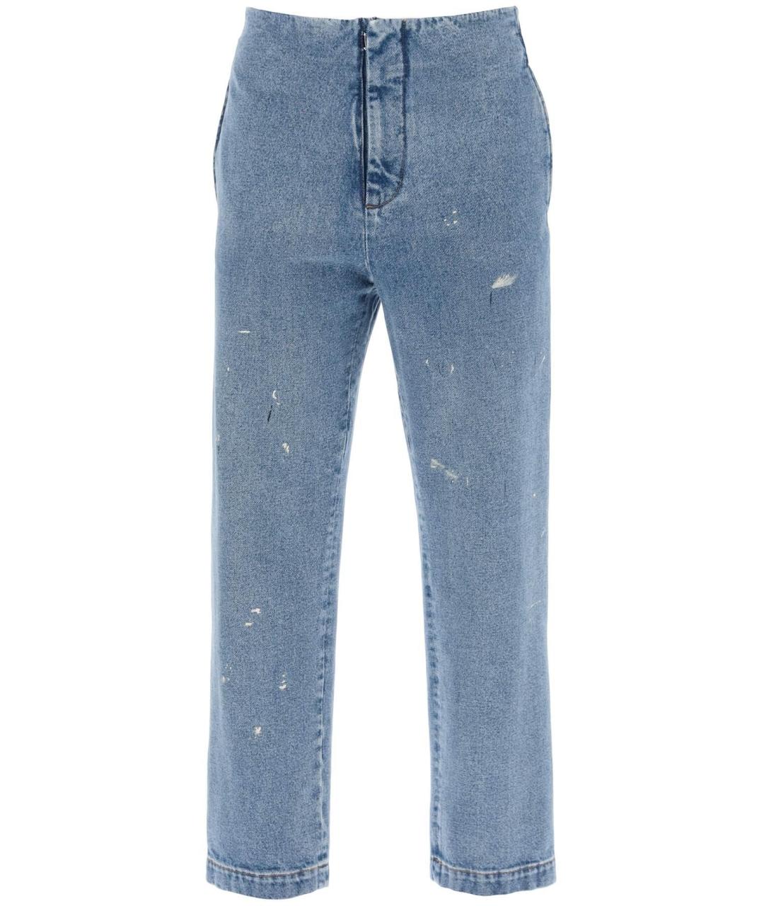 MAISON MARGIELA Синие прямые джинсы, фото 2