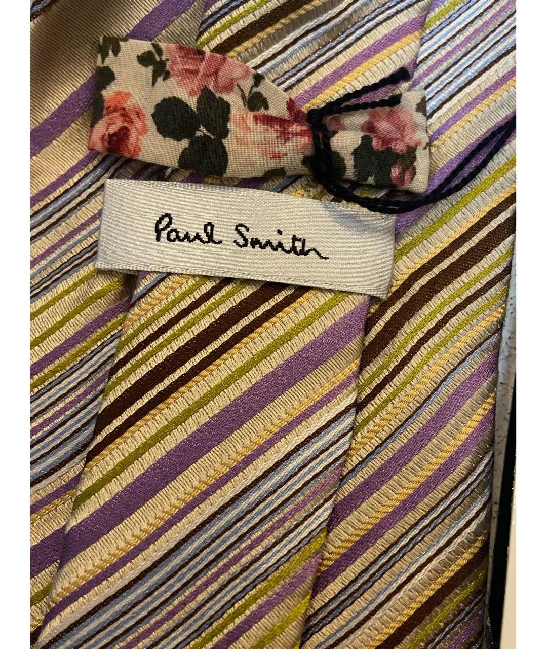 PAUL SMITH Мульти шелковый галстук, фото 4