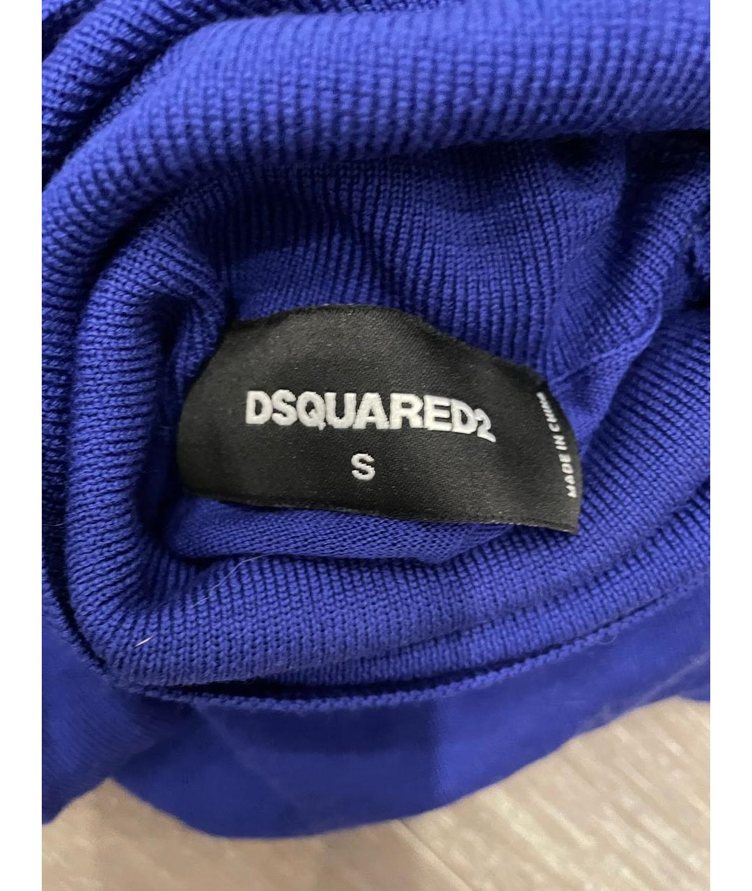 DSQUARED2 Синий джемпер / свитер, фото 3