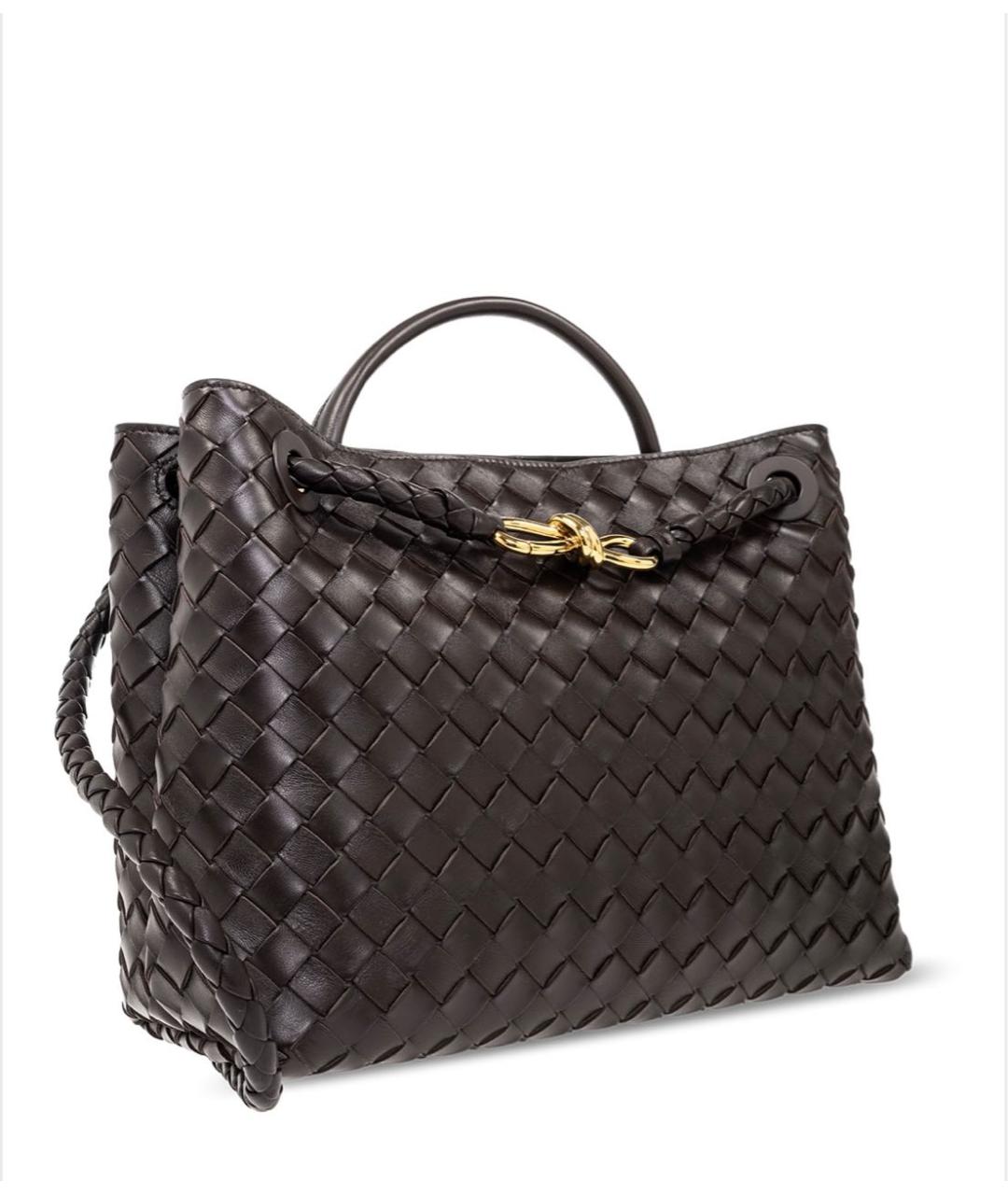 BOTTEGA VENETA Коричневая кожаная сумка через плечо, фото 2