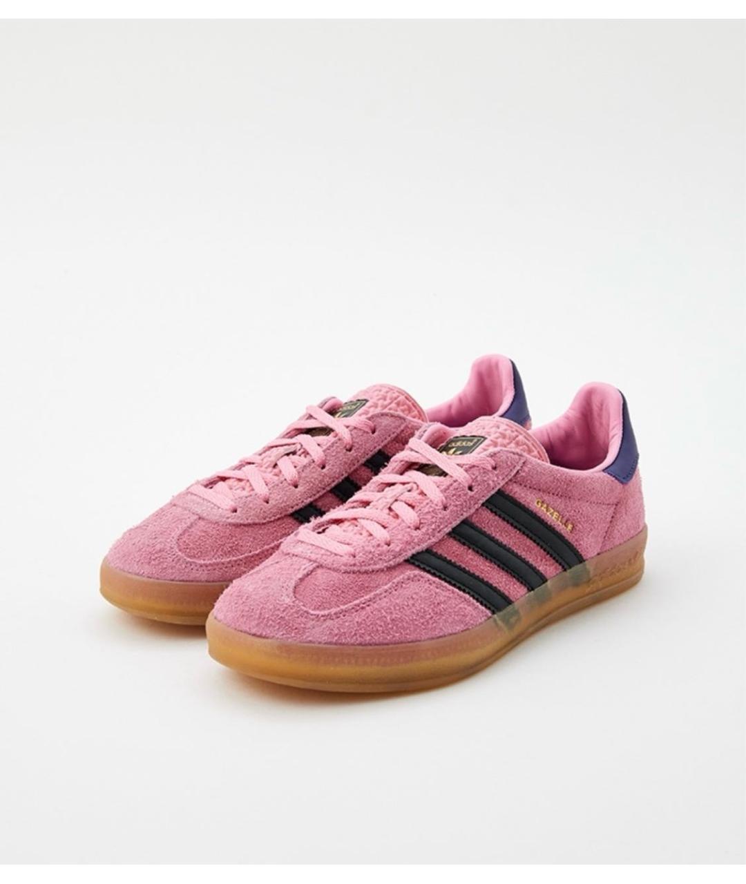 ADIDAS Розовые замшевые кроссовки, фото 2