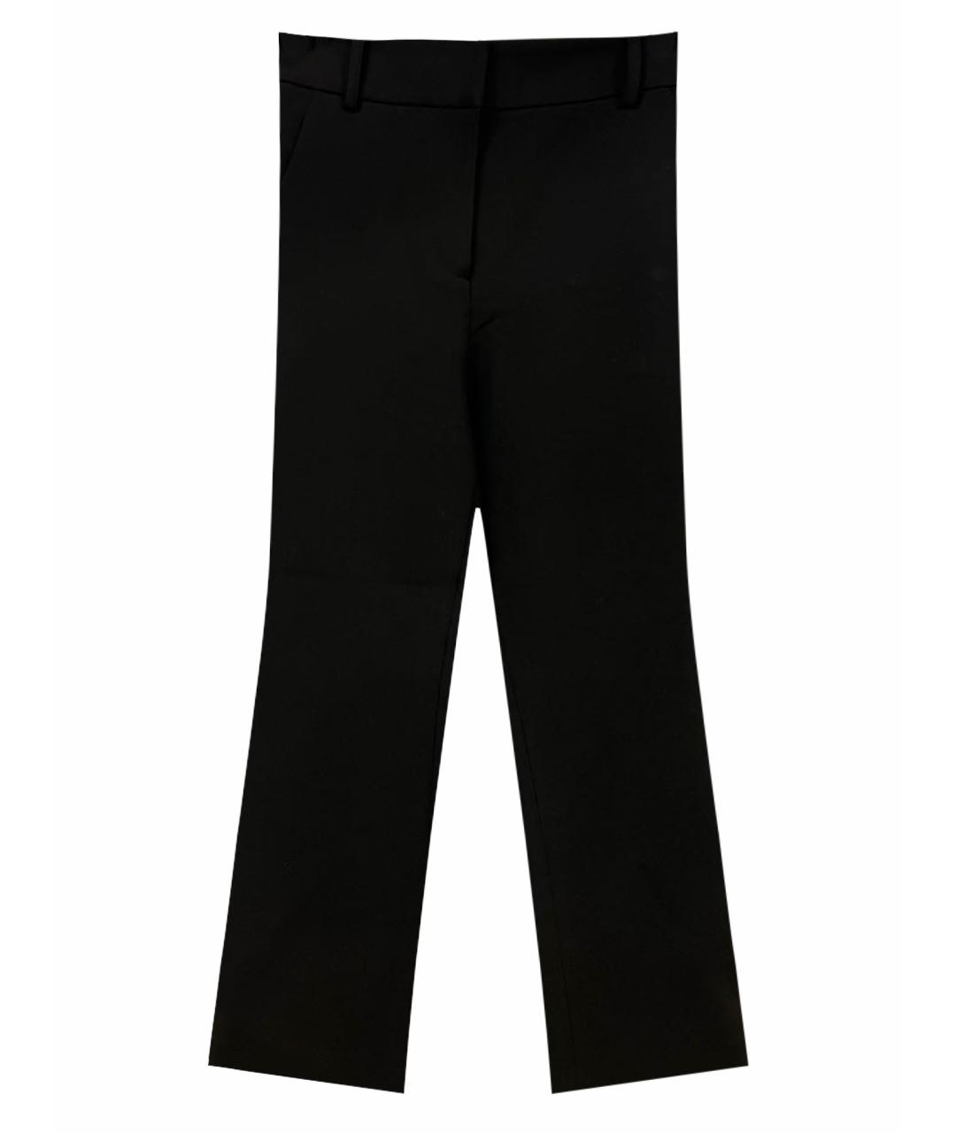 TIBI Черные полиэстеровые брюки узкие, фото 1