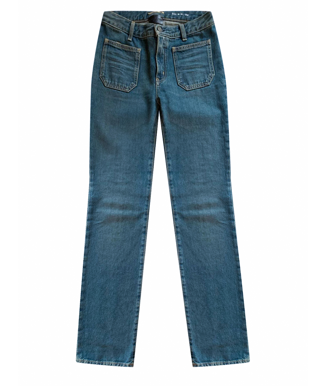 GUCCI Голубые хлопко-эластановые джинсы клеш, фото 1