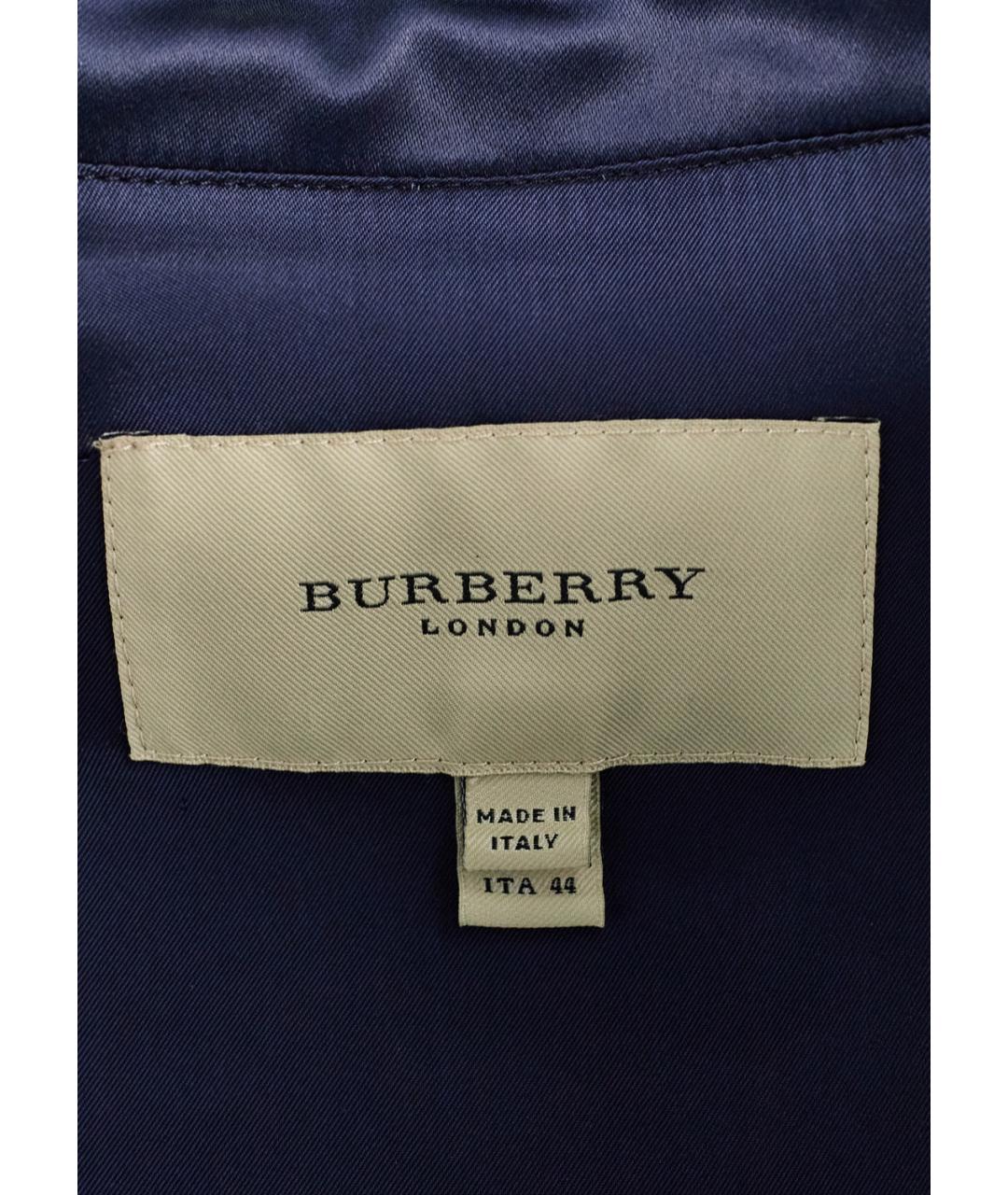 BURBERRY Синее шелковое вечернее платье, фото 4