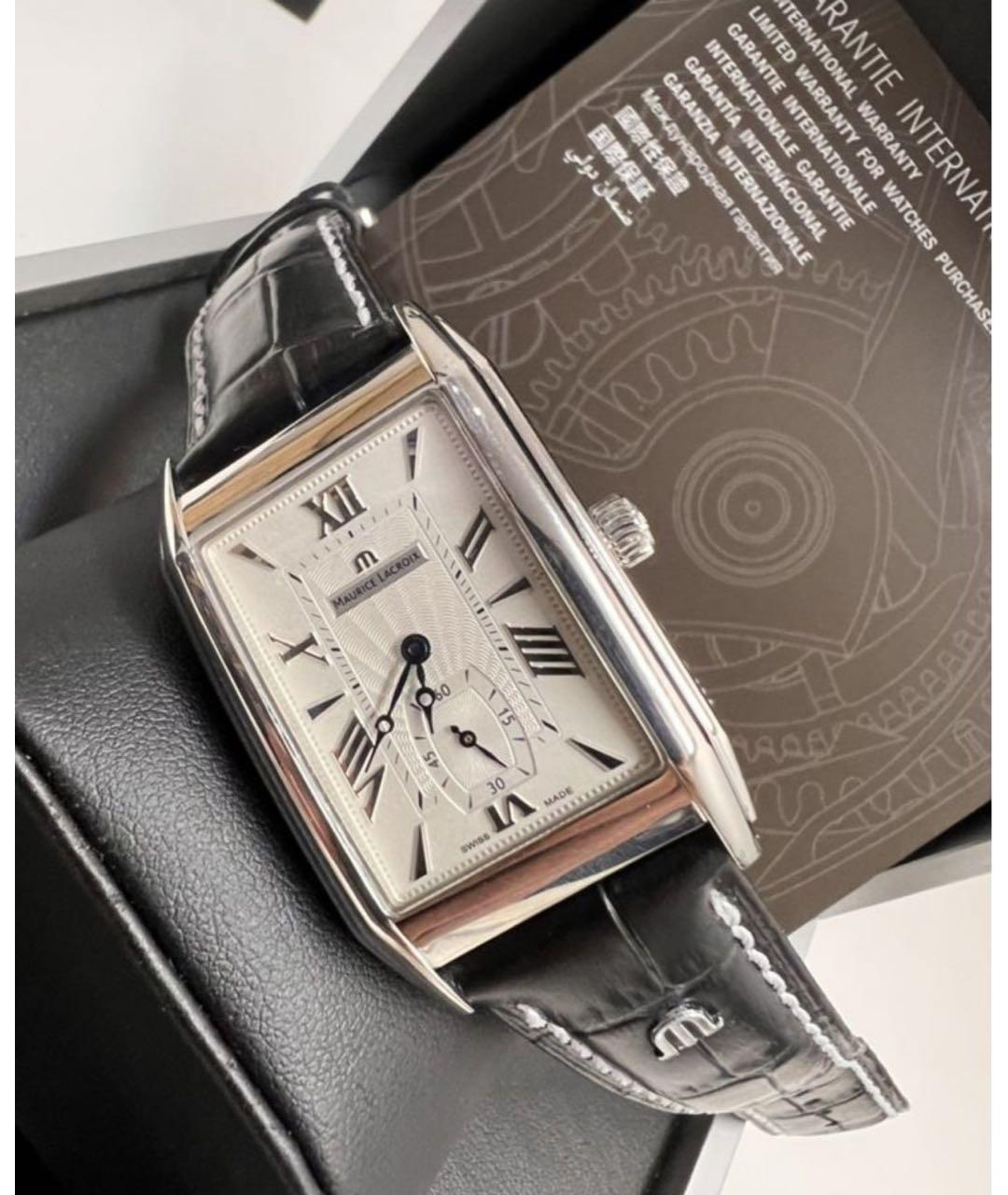 MAURICE LACROIX Серебряные металлические часы, фото 2