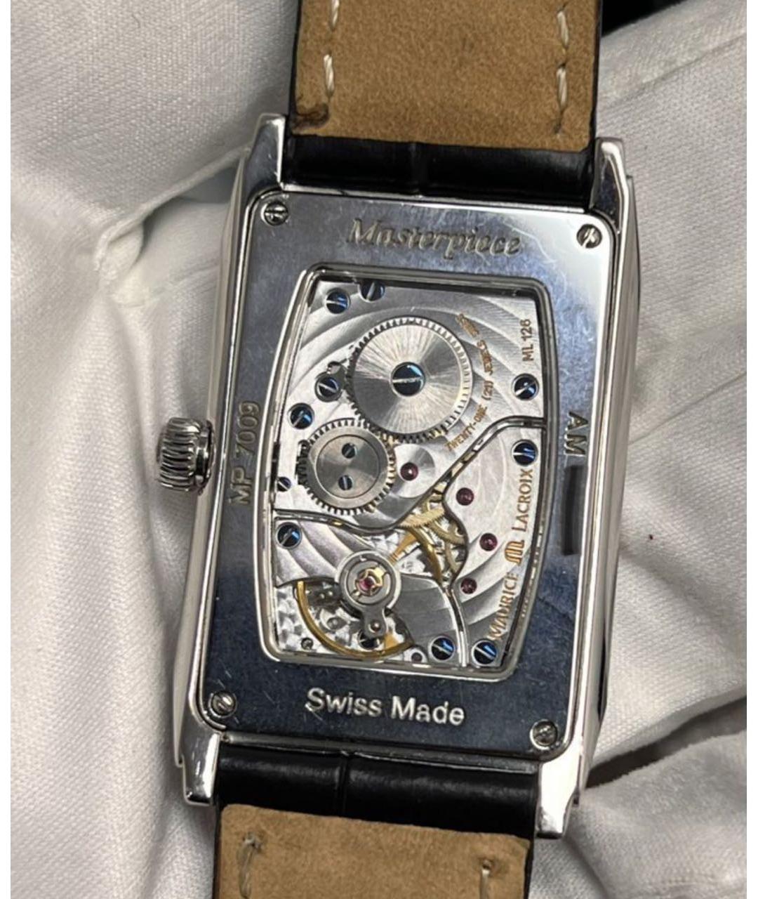 MAURICE LACROIX Серебряные металлические часы, фото 3