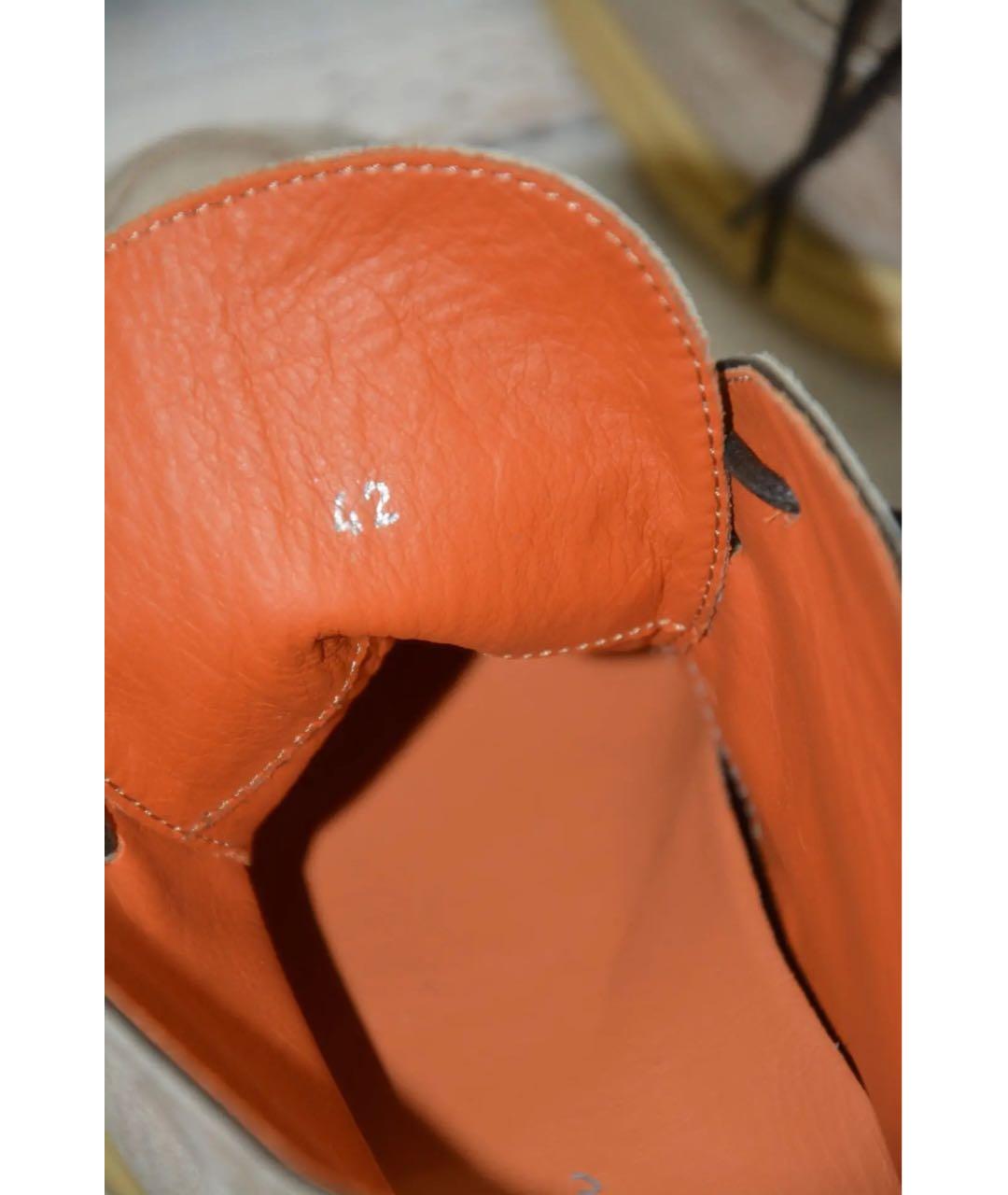 ANDREA VENTURA Бежевые замшевые низкие ботинки, фото 6