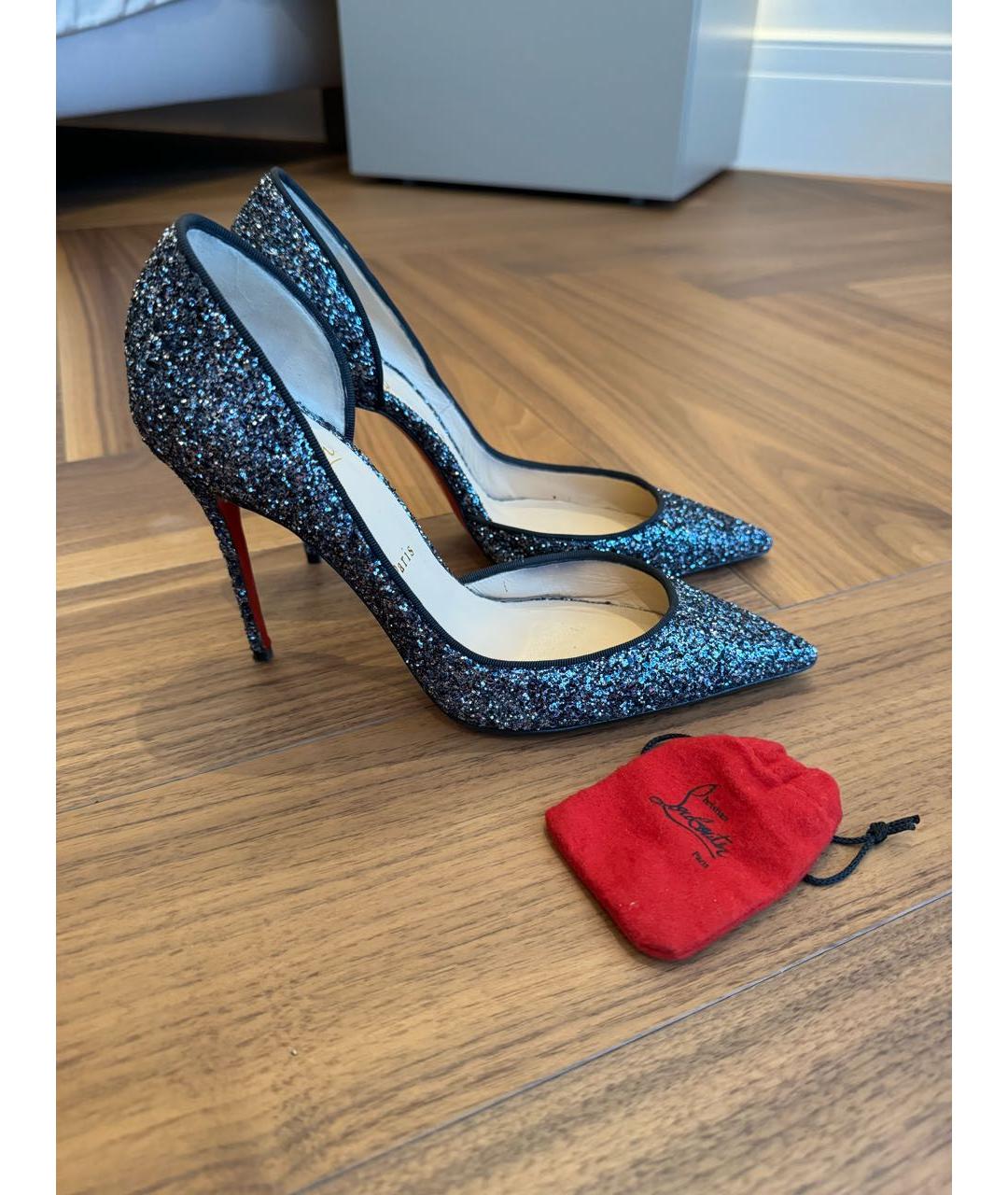 CHRISTIAN LOUBOUTIN Серебряные туфли, фото 5
